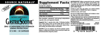 Foto 4 | Foto 4 | Supplement Source Naturals Gastricsoothe Zinc L-carnosina 30 Cápsulas - Venta Internacional.