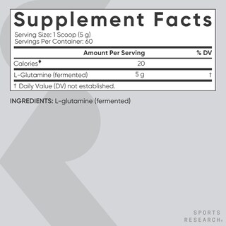 Foto 5 | Foto 5 | Suplemento Sports Research L-glutamina, 300 Ml, 5 G Por Porción - Venta Internacional.