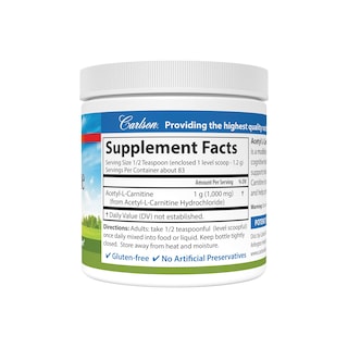 Foto 2 | Foto 2 | Suplemento Carlson Labs De Acetil L-carnitina En Polvo, 100 G - Venta Internacional.