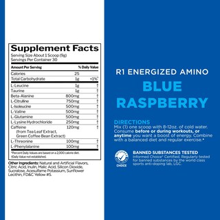 Foto 6 | Foto 6 | Regla Del Suplemento 1: Proteínas Energizadas, Amino Azul, Frambuesa - Venta Internacional.