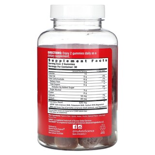 Foto 2 | Foto 2 | Suplemento Keto Science Keto Burn Bhb Gomitas Frambuesa 60 - Venta Internacional.