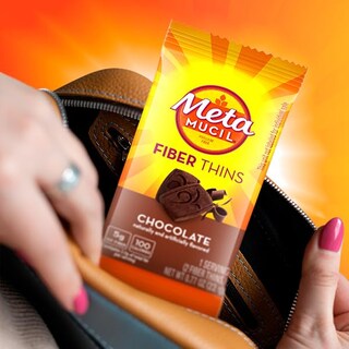 Foto 4 | Foto 4 | Suplemento De Fibra Metamucil Fiber Thins Chocolate 12 Porciones - Venta Internacional.