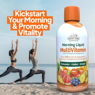 Foto 3 | Foto 3 | Multivitamínico Líquido Country Farms Tropical Fruit 946ml - Venta Internacional.
