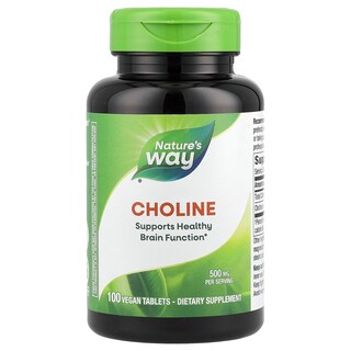 Foto 1 | Foto 1 | Suplemento De Colina Nature's Way 500 Mg 100 Tabletas Veganas - Venta Internacional.