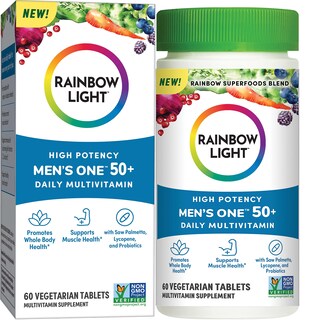 Foto 1 | Foto 1 | Multivitamínico Rainbow Light Men 50+ Con Vitamina C, D Y Zinc 60 Comprimidos - Venta Internacional.
