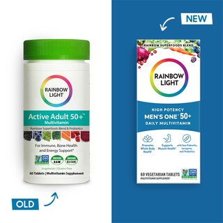 Foto 2 | Foto 2 | Multivitamínico Rainbow Light Men 50+ Con Vitamina C, D Y Zinc 60 Comprimidos - Venta Internacional.