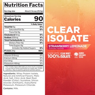 Foto 3 | Foto 3 | Protein Powder Rule 1 Proteins Clear Isolate, 20 G, Fresa - Venta Internacional.
