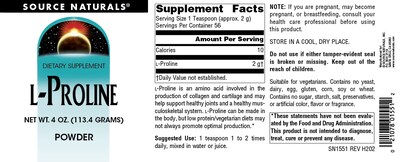 Foto 4 | Foto 4 | Polvo De L-prolina Supplement Source Naturals, 120 Ml - Venta Internacional.
