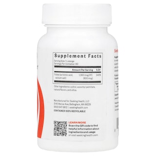 Foto 2 | Foto 2 | Suplemento Seeking Health Ácido Folínico 800 Mcg 60 Pastillas - Venta Internacional.