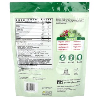 Foto 2 | Foto 2 | Suplemento Alcalinizante Super Greens De Country Farms, 900 G - Venta Internacional.