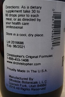 Foto 2 | Foto 2 | Suplemento Christopher's Original Formulas Pancreas 60 Ml - Venta Internacional.