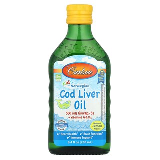 Foto 1 | Foto 1 | Suplemento De Aceite De Hígado De Bacalao Noruego Para Niños Carlson, 250 Ml - Venta Internacional.