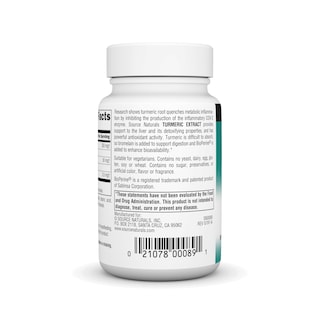 Foto 3 | Foto 3 | Extracto De Cúrcuma Supplement Source Naturals 100 Comprimidos - Venta Internacional.