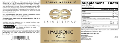 Foto 4 | Foto 4 | Supplement Source Naturals Skin Eternal Ácido Hialurónico 50 Mg - Venta Internacional.