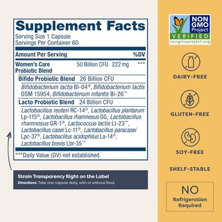 Foto 2 | Foto 2 | Cápsulas Probióticas Renew Life Para Mujer, 50 Mil Millones De Cfu, 60 Unidades - Venta Internacional.