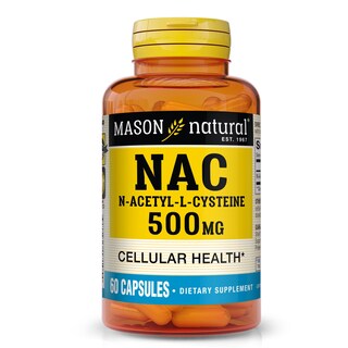 Foto 1 | Foto 1 | Suplemento Mason Natural Nac N-acetil-l-cisteína 500 Mg 60 Cápsulas - Venta Internacional.
