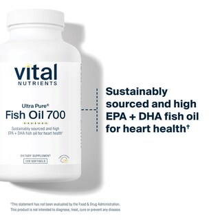 Foto 3 | Foto 3 | Suplemento Vital Nutrients Ultra Pure Fish Oil 700 120 Cápsulas Blandas - Venta Internacional.