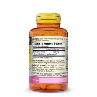 Foto 2 | Foto 2 | Suplemento De Ácido Hialurónico Mason Natural 100 Mg 30 Cápsulas - Venta Internacional.