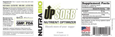 Foto 3 | Foto 3 | Suplemento Nutrabio Upsorb Bioperine Nutrient Enhancer 60 Cápsulas - Venta Internacional