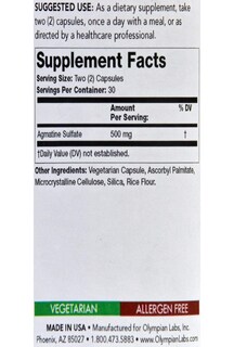 Foto 3 | Foto 3 | Suplemento Olympian Labs Agmatine 500 Mg 60 Cápsulas Vegetarianas - Venta Internacional.