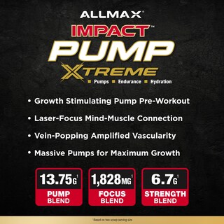 Foto 3 | Foto 3 | Bomba De Impacto Allmax Xtreme Para Antes Del Entrenamiento, 465 G, Sin Estimulación - Venta Internacional.