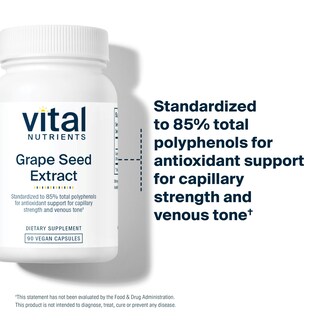 Foto 3 | Foto 3 | Suplemento Vital Nutrients: Extracto De Semilla De Uva, 100 Mg, 90 Cápsulas - Venta Internacional.