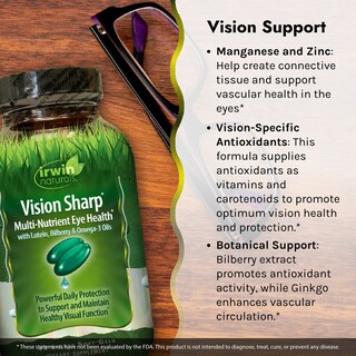 Foto 4 | Foto 4 | Suplemento Irwin Naturals Vision Sharp 42 Cápsulas Blandas Líquidas - Venta Internacional.