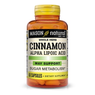 Foto 1 | Foto 1 | Suplemento Mason Natural Cinnamon Con Ácido Alfa Lipoico 60 Cápsulas - Venta Internacional.