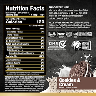 Foto 2 | Foto 2 | Galletas Y Crema Aisladas De Proteína De Suero Allmax Isoflex, 2 Libras - Venta Internacional.