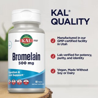 Foto 4 | Foto 4 | Suplemento Kal de Bromelina 500 Mg 60 Comprimidos - Venta Internacional