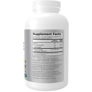 Foto 2 | Foto 2 | Suplemento Now Sports D-ribosa En Polvo 5000 Mg 473 Ml Sin Ogm - Venta Internacional.