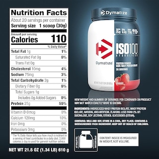 Foto 2 | Foto 2 | Proteína De Suero En Polvo Dymatize Iso100 Fresa, 20 Porciones - Venta Internacional.