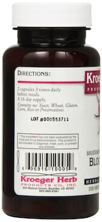 Foto 2 | Foto 2 | Suplemento Kroeger Herb Blood Toner Vegetariano 100 Cápsulas - Venta Internacional.