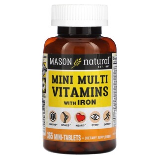 Foto 1 | Foto 1 | Suplemento Mason Natural Mini Multivitaminas Con Hierro 365 Tabletas - Venta Internacional.