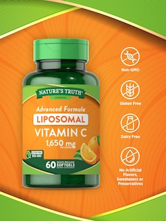 Foto 3 | Foto 3 | Suplemento De Vitamina C Liposomal Nature's Truth 1650 Mg 60 Cápsulas Blandas - Venta Internacional.