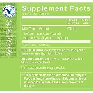 Foto 3 | Foto 3 | Complemente El Extracto De Cardo Mariano De Vitamin Shoppe 175 Mg - Venta Internacional.