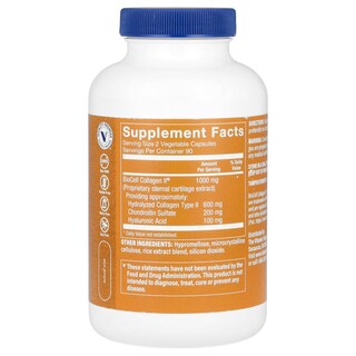 Foto 2 | Foto 2 | Complementa The Vitamin Shoppe Biocell Collagen Ii Con Ácido Hialurónico 180 Cápsulas - Venta Internacional.