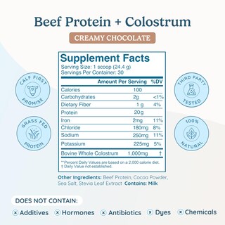 Foto 2 | Foto 2 | Proteína En Polvo Wondercow Beef Isolate Con Calostro Bovino 600 G - Venta Internacional.
