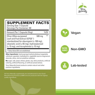 Foto 2 | Foto 2 | Suplemento Terry Naturally Olive Extract Ep20 60 Cápsulas - Venta Internacional.