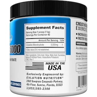 Foto 2 | Foto 2 | Suplemento Evolution Nutrition Creatina 5000 200 G Blue Raz - Venta Internacional.