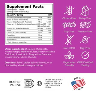 Foto 5 | Foto 5 | Suplemento De Vitaminas Del Complejo B De Zahler 120 Comprimidos - Venta Internacional.