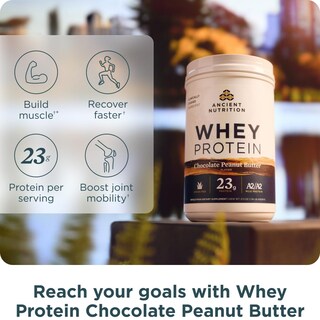 Foto 3 | Foto 3 | Crema De Cacahuete Con Chocolate Whey Protein Ancient Nutrition, 18 Porciones - Venta Internacional.