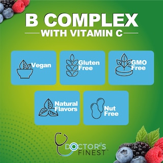Foto 3 | Foto 3 | Gummy Vitamins Doctors Finest Vitamin B Complex 90 Gomitas - Venta Internacional.