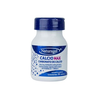 Foto 1 | Foto 1 | Naturagel | Calcio Max | Carbonato De Calcio Con Omega 3 | Soporte Huesos Y Articulaciones