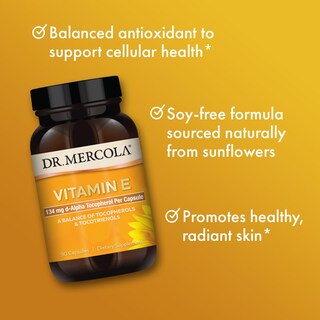 Foto 4 | Foto 4 | Suplemento Dr. Mercola De Vitamina E 90 Cápsulas 134 Mg - Venta Internacional.