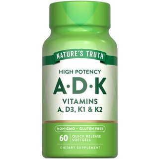 Foto 1 | Foto 1 | Suplemento Nature's Truth Vitamin Adk 60 Cápsulas Blandas - Venta Internacional.