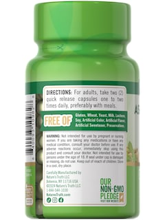 Foto 7 | Foto 7 | Cápsulas De Suplemento Nature's Truth Ashwagandha 920 Mg 90 Unidades - Venta Internacional.