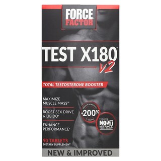 Foto 1 | Foto 1 | Suplemento Force Factor Test X180 V2 Total Testosterone 90 Comprimidos - Venta Internacional.