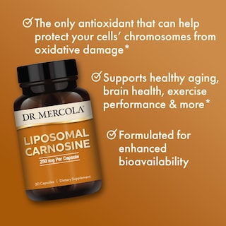 Foto 4 | Foto 4 | Suplemento Dr. Mercola Carnosina Liposomal 250 Mg 30 Cápsulas - Venta Internacional.