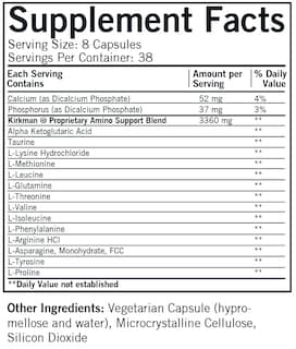 Foto 2 | Foto 2 | Suplemento Kirkman Amino Support Capsules 304 Cápsulas - Venta Internacional.